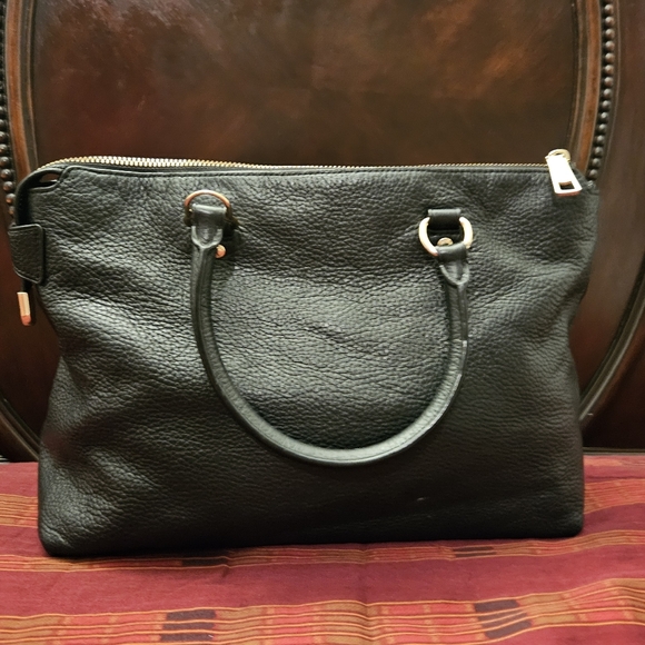 Coach Emma Pebbled Leather Satchel - Picture 3 of 15